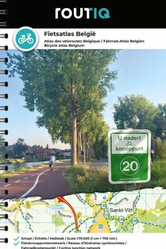 Sale Belgie-Fietsatlas--Spir.-N03/2021 Kaarten