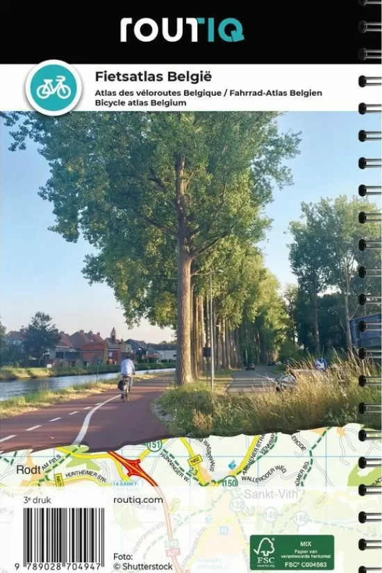 Sale Belgie-Fietsatlas--Spir.-N03/2021 Kaarten
