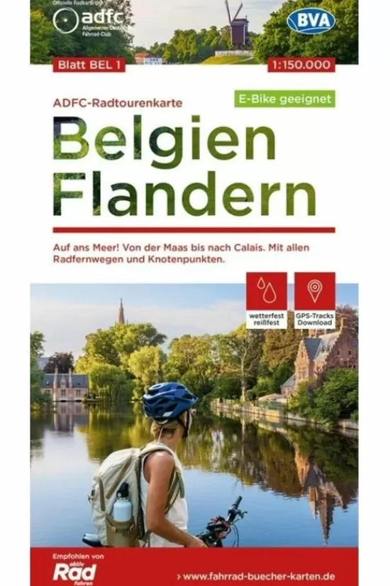 Store Boek Belgie - Vlaanderen Fietskaart Kaarten