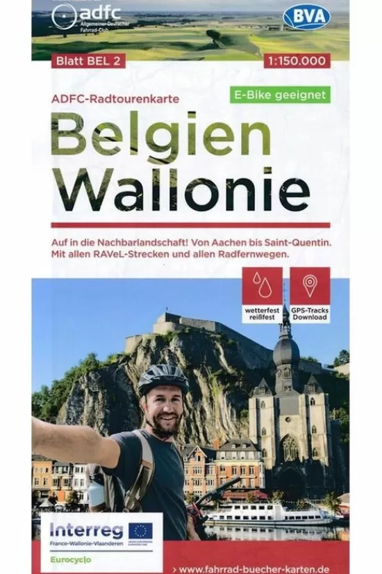 New Boek Belgie - Wallonie Fietskaart Kaarten