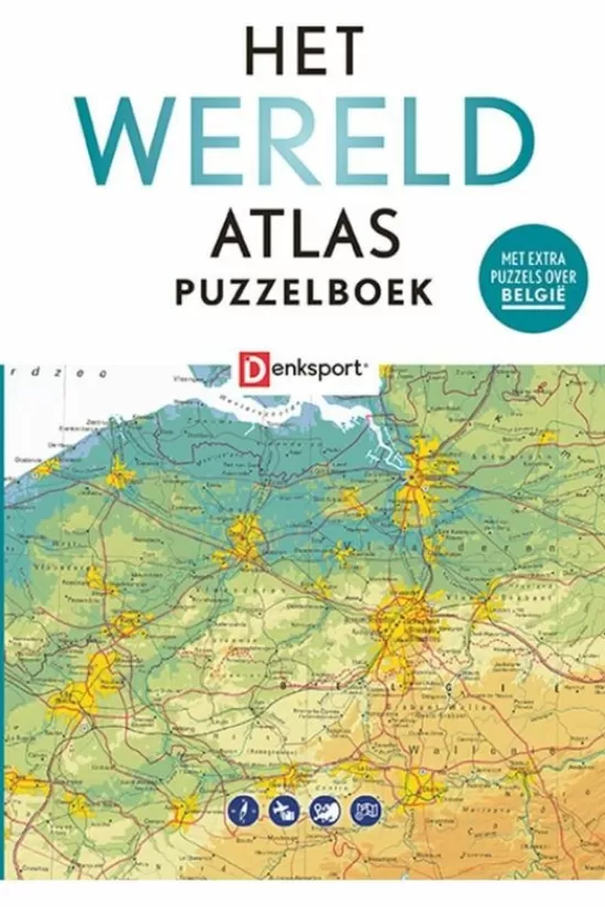 Hot Boek Het Wereld Atlas Puzzelboek Denksport Lifestyle Boeken