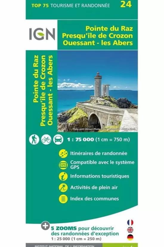 Cheap Boek Ouessant / Les Abers / Crozon / Pointe Du Raz Topokaarten
