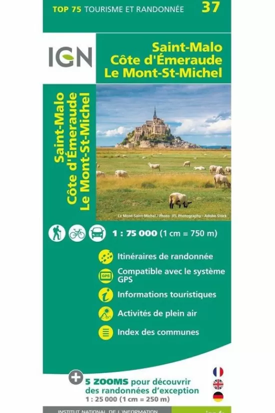 Best Sale Boek Saint-Malo / Cote Demeraude / Mt-Saint-Michel Topokaarten