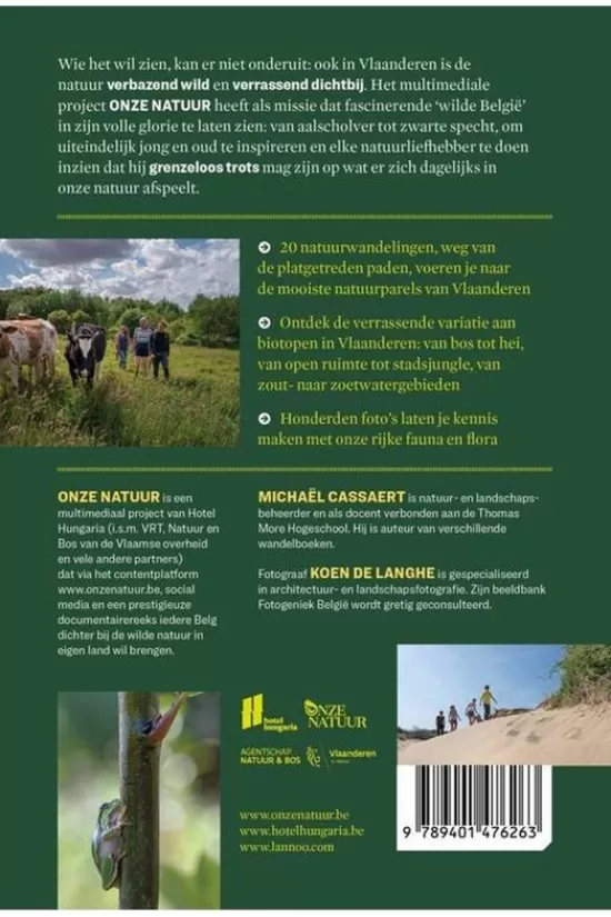 Sale Boek Vlaanderen Wandelboek 20 Wandelingen Door Natuurgebieden Kaarten