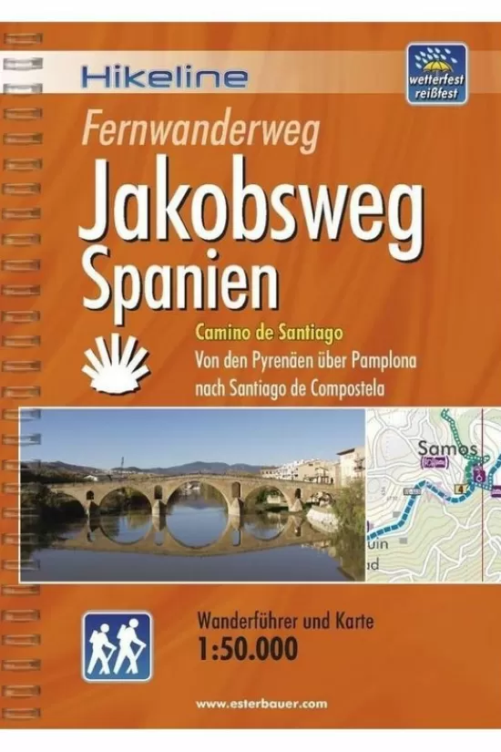 Online Book Bl Jakobsweg Spanien Fernwanderweg Wp Wandelgidsen & -Kaarten