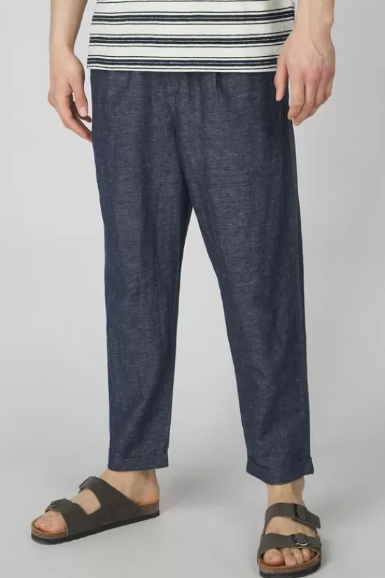 Best Broek Slh180-Relaxed Crop Ron Pleat Broeken