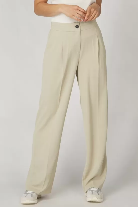Shop Broek Woven With Pleaths And Elastic W Broeken