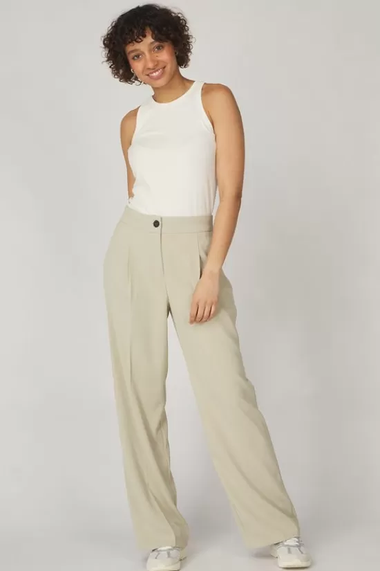Shop Broek Woven With Pleaths And Elastic W Broeken