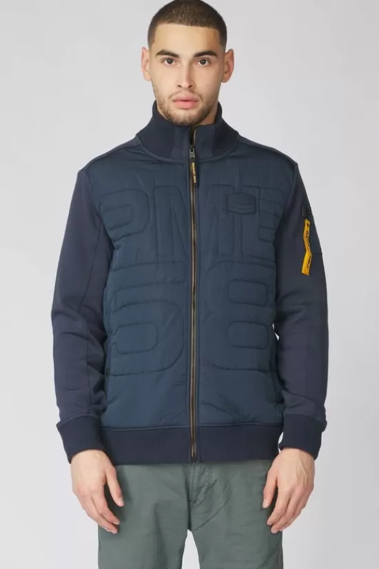 Best Sale Cardigan Zip Jacket Interlock Mix Padded Nylon Truien & Cardigans