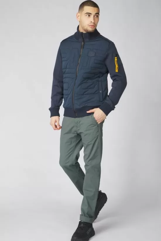 Best Sale Cardigan Zip Jacket Interlock Mix Padded Nylon Truien & Cardigans