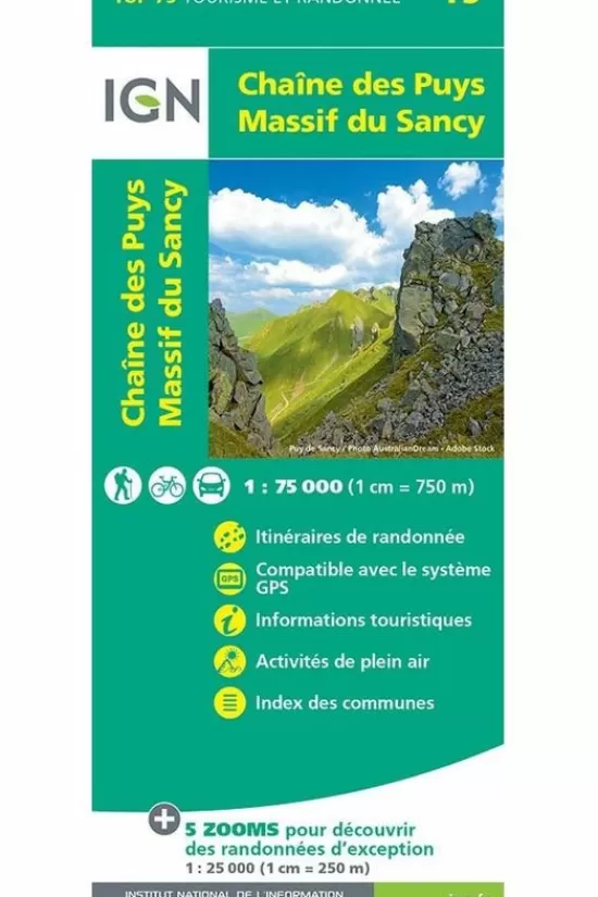 Best Chaine Des Puys - Massif Du Sancy Topokaarten
