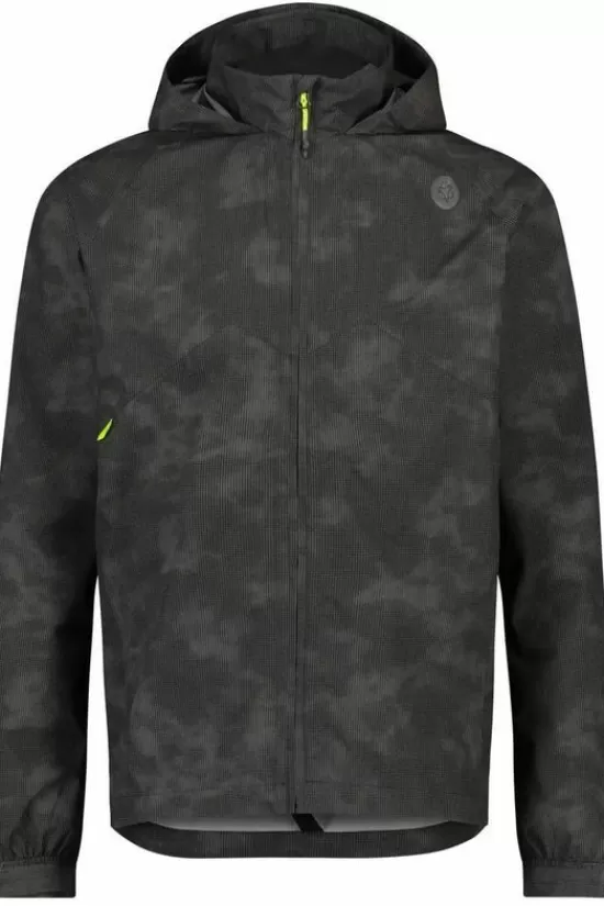 Store Fietsjas Compact Black Reflective Regenkledij Fiets