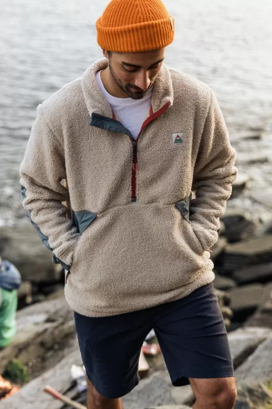 Best Fleece Mens Muse Polar Lined Sherpa 1/4 Zip Fleeces