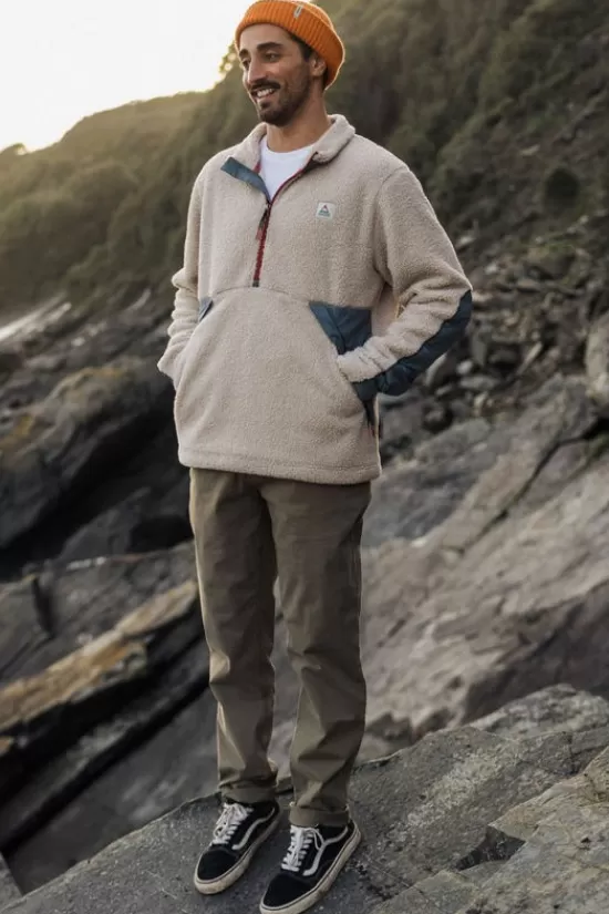 Best Fleece Mens Muse Polar Lined Sherpa 1/4 Zip Fleeces