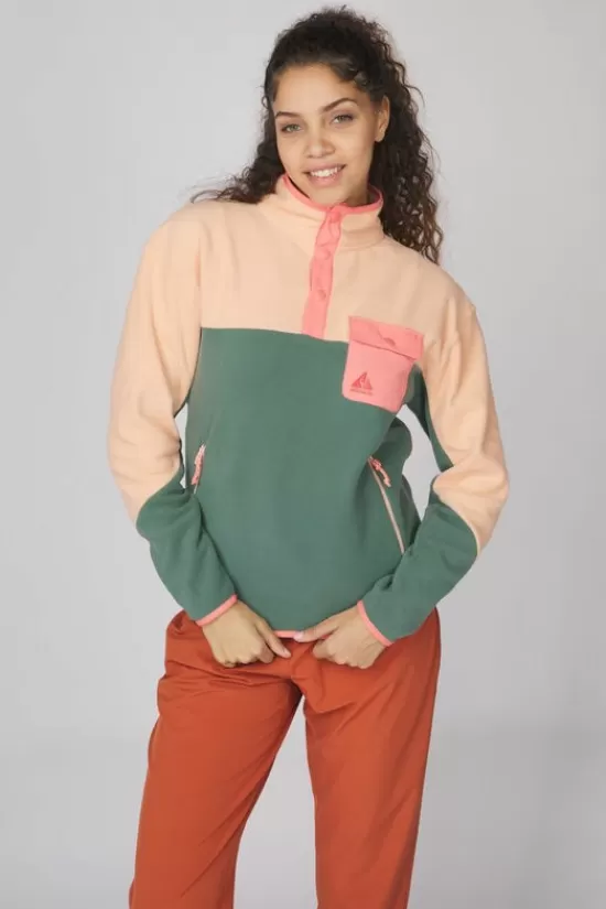 Hot Fleece Peniche Micro Snap Pullover W Fleeces & Truien