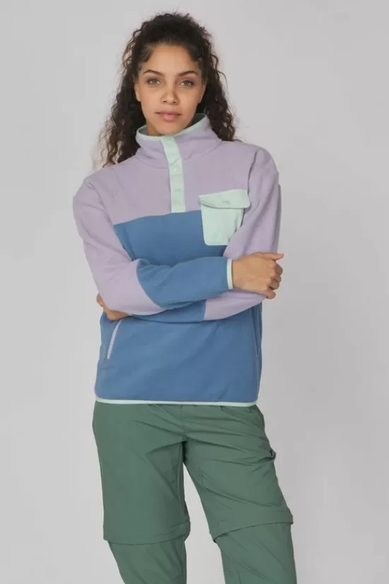 Hot Fleece Peniche Micro Snap Pullover W Fleeces & Truien
