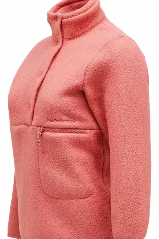 Fashion Fleece W Fleece Snap T-Neck Fleeces & Truien
