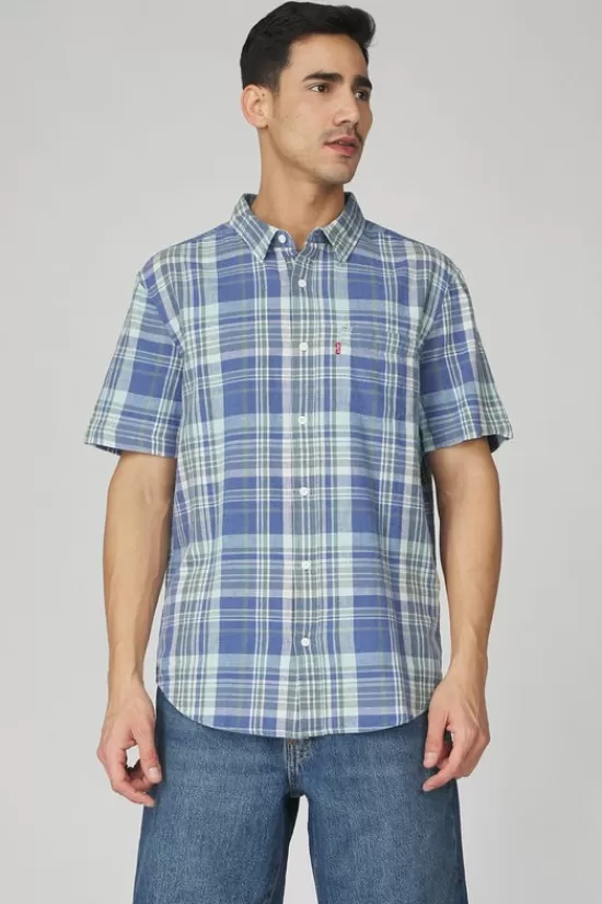 Hot Hemd Ss Classic 1 Pkt Standrd Blues Hemden