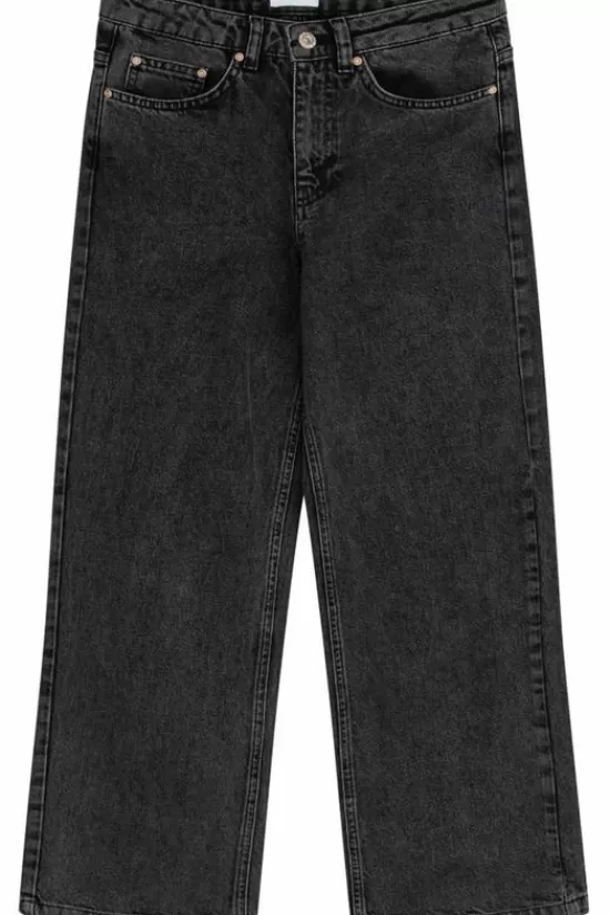 Outlet Jeans Wide Leg Dark Grey Broeken