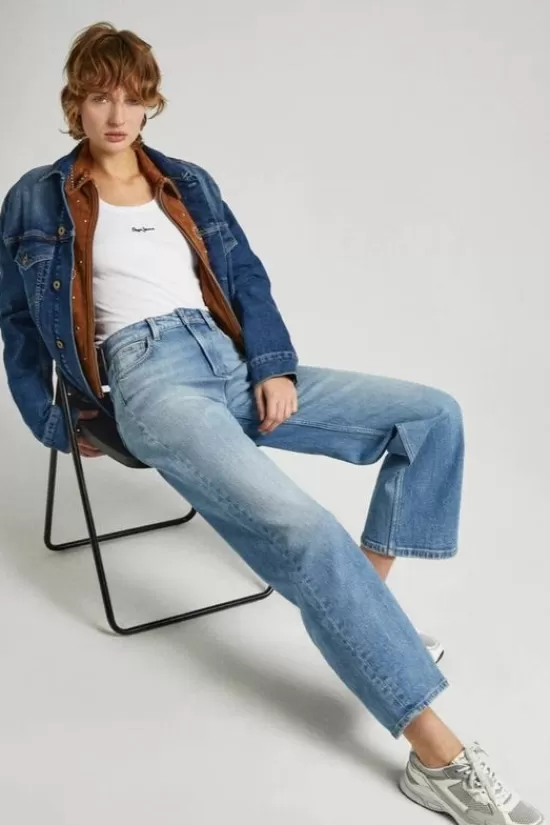 Cheap Jeans Wide Leg Jeans Uhw Broeken