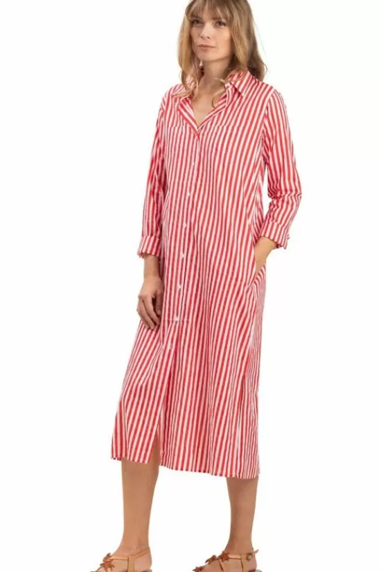New Jurk Chemise Longue Raye Strandkleding