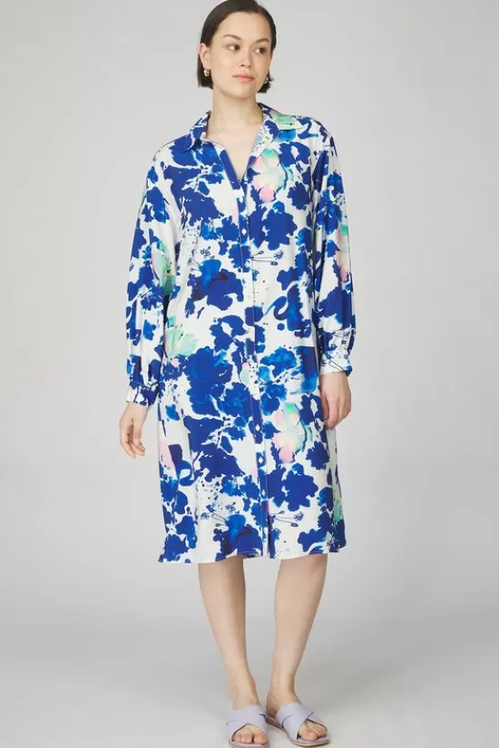 Best Jurk Dress - Crane Birds Blue Jurken