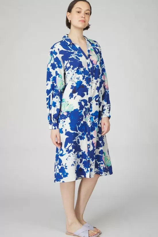 Best Jurk Dress - Crane Birds Blue Jurken