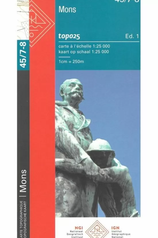 Cheap Kaart Bergen (Mons) / Givry B-45/7-8 Topokaarten