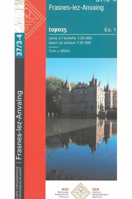New Kaart Celles / Frasnes Lez Anvaing B-37/3-4 Topokaarten