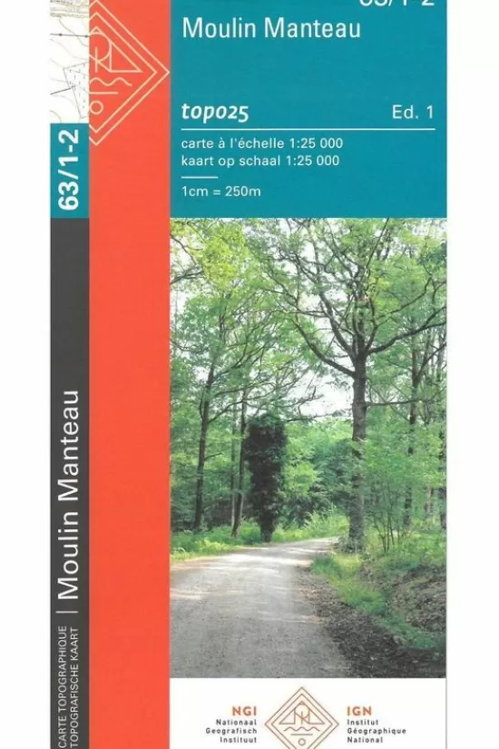 Best Sale Kaart Moulin Manteau / Moulin De Chestion B-63/1-2 Topokaarten