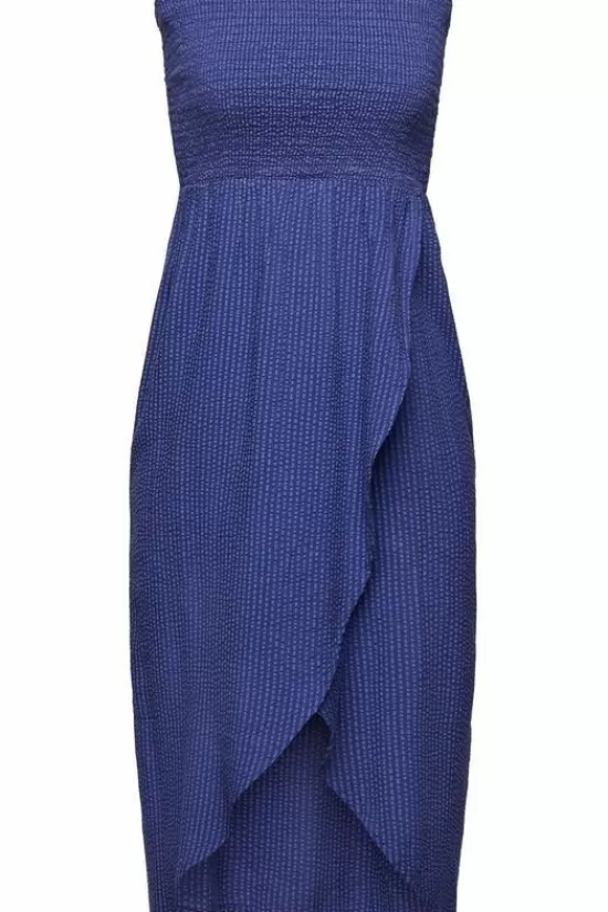 Hot Kleed Seersucker Beach Tube Dress Strandkleding