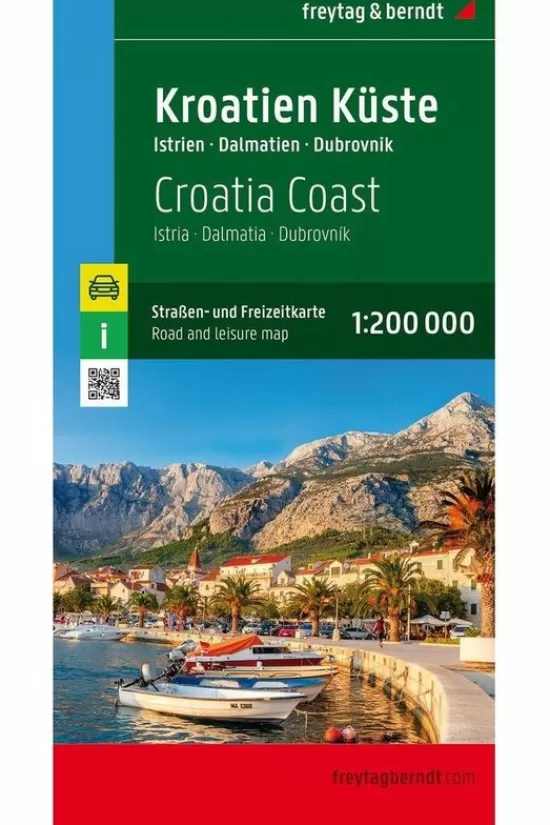 Store Kroatische Kust F&B R/V (+R) Istrie-Dalmatie-Dubrovnik Kaarten