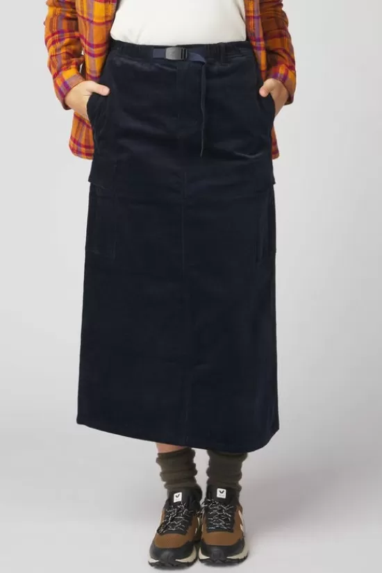 Outlet Rok Ws Corduroy Long Cargo Skirt Rokken