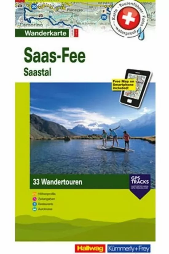 Store Saas-Fee / Saastal 14 Hkf R/V Wp Gps Wandelgidsen & -Kaarten