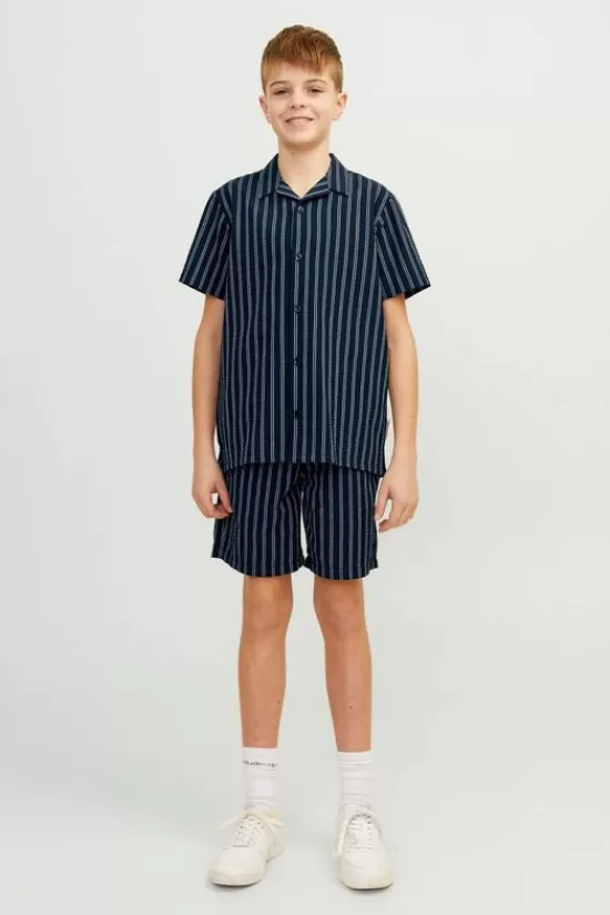 Shop Short Jpstjaiden Jjpalma Seersucker Shorts
