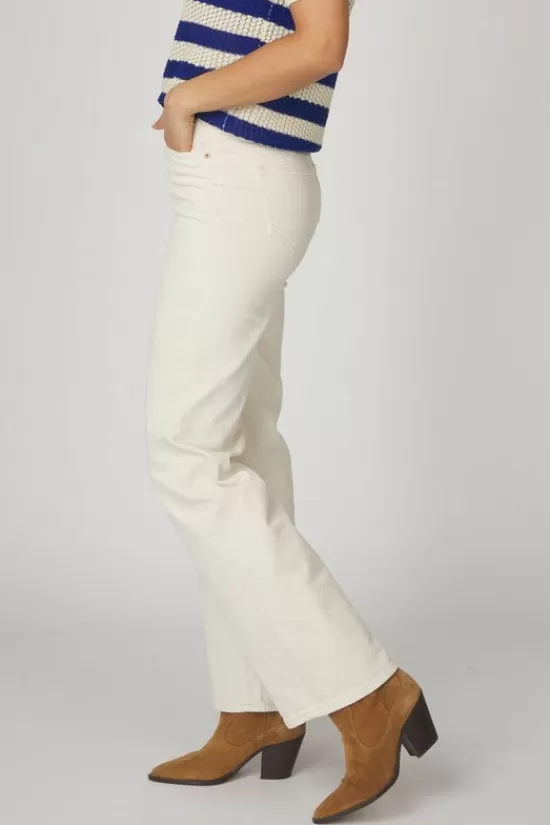 Best Sale Short Tessa Str Ecru Broeken