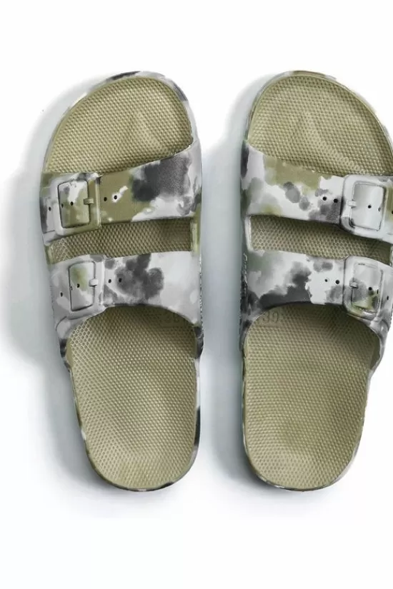 Best Sale Slippers Bandhani Khaki Slippers