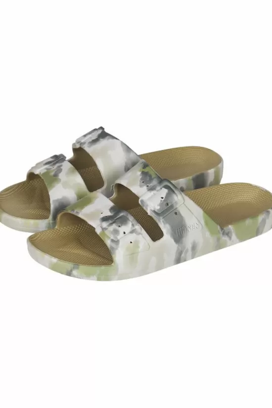 Best Sale Slippers Bandhani Khaki Slippers