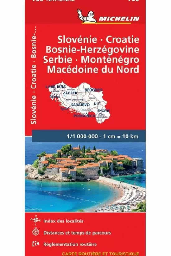 Online Slovenie /Kroatie/Bosnie/Servie/Mon. 736 Mich (R) Kaarten