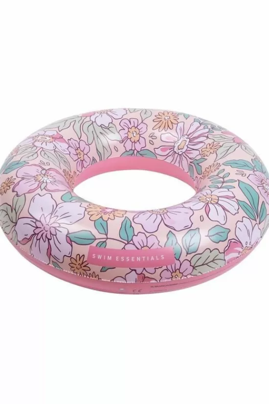 Fashion Speelgoed Pink Blossom Printed Swimring 90 Cm Speelgoed