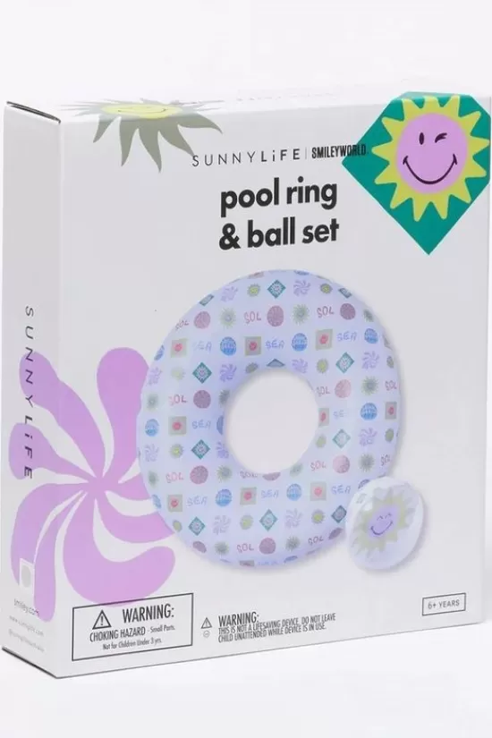 Cheap Speelgoed Pool Ring & Ball Set Smiley World Sol Sea Speelgoed