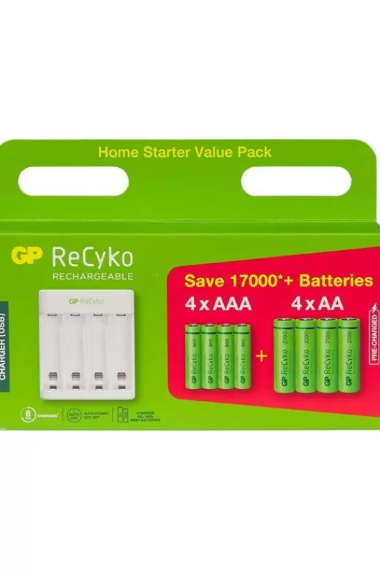Clearance Startkit E411 + 4X Aa 2100 + 4X Aaa 800 Batterijen & Laders
