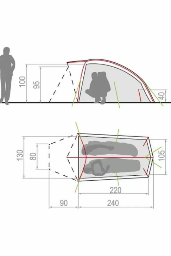 Cheap Tent Hogan Ul 2P Lichtgewicht Tenten