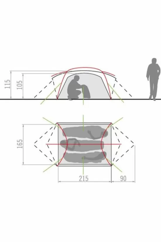 Clearance Tent Mark Ultralight 3P Lichtgewicht Tenten