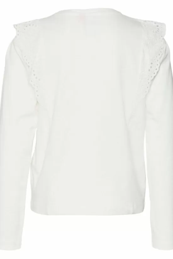 Best Sale T-Shirt Vmpanna Glenn Ruffle Top Jrs T-Shirts