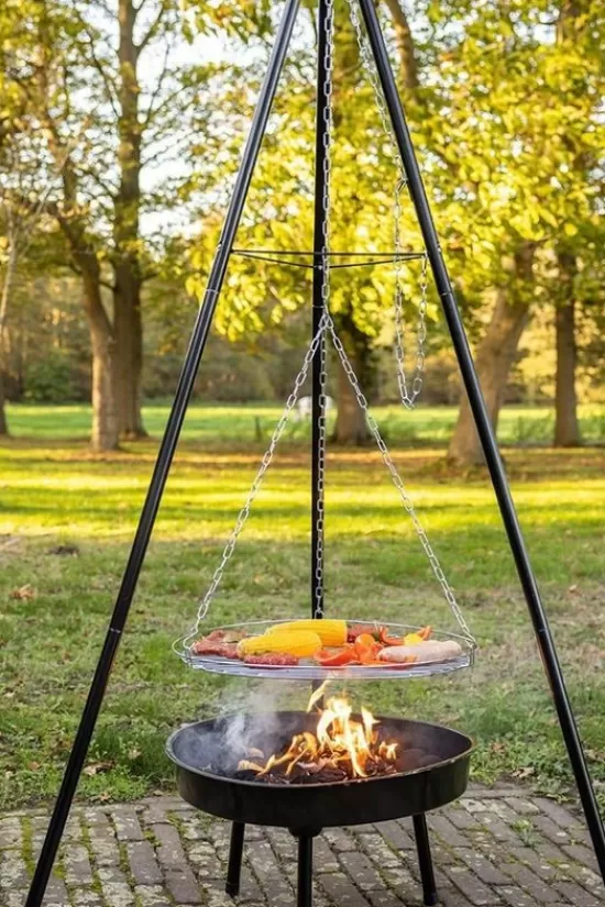 Hot Tuin Accessoire Bbq Firebowl With Tripod Kookvuren & Branders