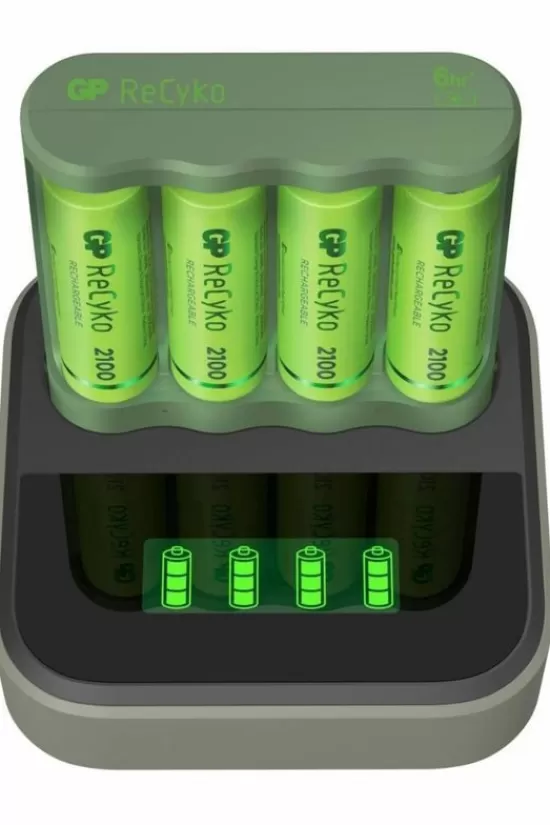 Discount Usb Battery Charger B421 4 X Recyko Aa 2100 Mah Dockingstation Batterijen & Laders