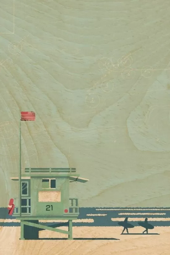 Online Wenskaart Postcard Lifeguard Station Overige