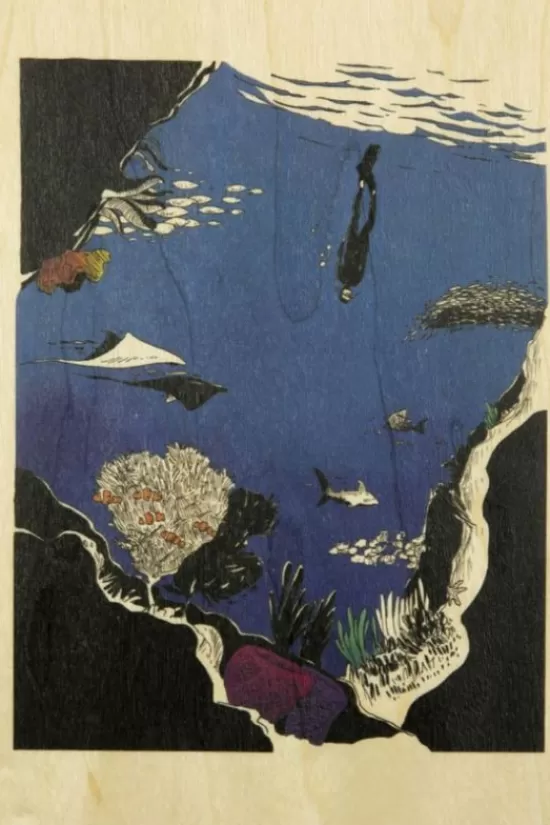 Cheap Wenskaart Postcard Snorkeling Overige