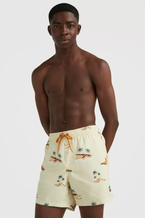 Shop Zwemshort Cali Print 15 Zwemshorts